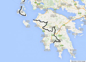 Route Griekenland 